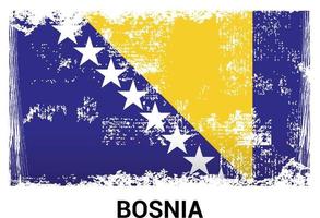 vecteur de conception du drapeau de la bosnie