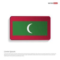 vecteur de conception du drapeau des maldives