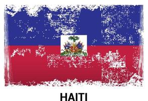 vecteur de conception du drapeau d'haïti