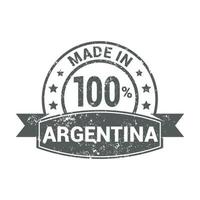 vecteur de conception de timbre argentine