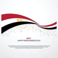 fond de fête de l'indépendance de l'egypte vecteur