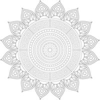 coloriages de mandalas vecteur