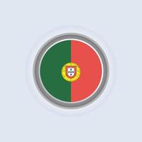 illustration du modèle de drapeau du portugal vecteur