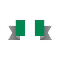illustration du modèle de drapeau nigérian vecteur