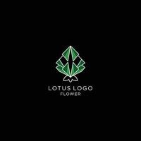 modèle de conception d'icône de logo de lotus vecteur plat