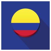 vecteur de conception de drapeau colombie
