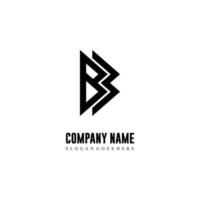 lettre de logo bb initial moderne concept de design simple et créatif vecteur