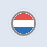 illustration du modèle de drapeau luxembourgeois vecteur