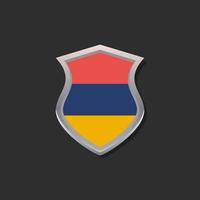 illustration du modèle de drapeau arménien vecteur