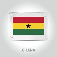 vecteur de conception du drapeau du ghana