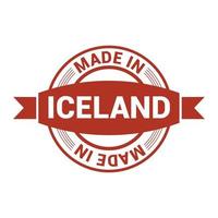 vecteur de conception de timbres d'islande