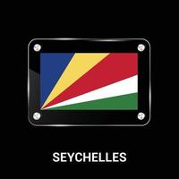 vecteur de conception de drapeaux seychelles