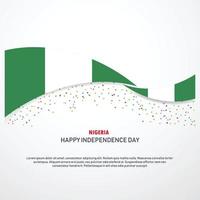 fond de fête de l'indépendance du nigeria vecteur