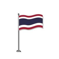 illustration du modèle de drapeau de la thaïlande vecteur