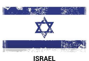 vecteur de conception du drapeau israélien
