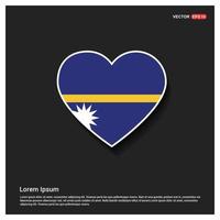 vecteur de conception du drapeau nauru