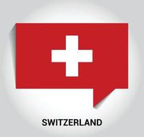 vecteur de conception du drapeau suisse