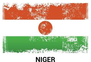 vecteur de conception de drapeaux nigérians
