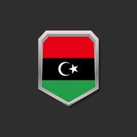 illustration du modèle de drapeau de la libye vecteur