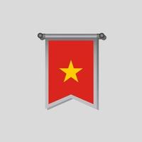 illustration du modèle de drapeau vietnamien vecteur