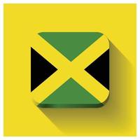 vecteur de conception du drapeau de la jamaïque