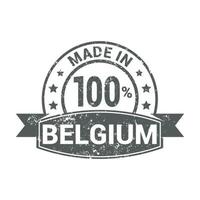 vecteur de conception de timbre belgique