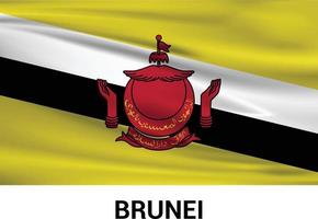 vecteur de conception du drapeau brunéi