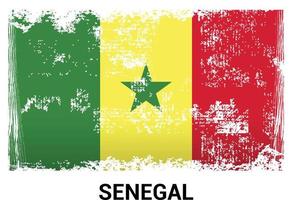 vecteur de conception de drapeaux du sénégal
