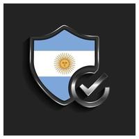 vecteur de conception du drapeau argentin