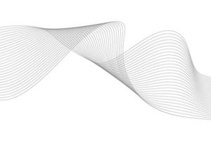 fond blanc de vague de ligne abstraite. abstrait de la ligne ondulée moderne vecteur