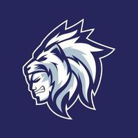 logo de mascotte de masque de lion vecteur
