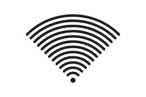connexion de signal de symbole wi fi. signe de technologie Internet sans fil de vecteur. icône de communication réseau wifi. vecteur