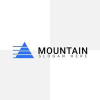 vecteur de logo de modèle d'entreprise de montagne, aventure, conception de triangle de montagne.