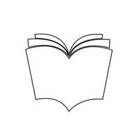 vecteur de logo de livre