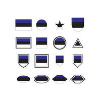 vecteur drapeau estonien