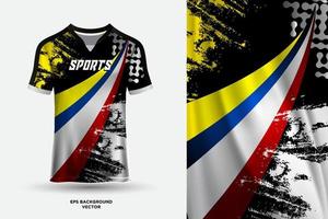 conception de maillot de t-shirt moderne adaptée aux sports, aux courses, au football, aux jeux et au vecteur de sports électroniques