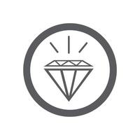 illustration vectorielle de diamant icône vecteur