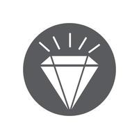 illustration vectorielle de diamant icône vecteur