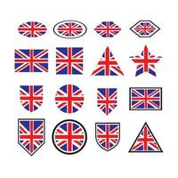 logo drapeau angleterre vecteur