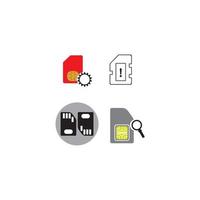 carte, gsm, mobile, téléphone, carte sim, carte sim, téléphone logo modèle vecteur icône illustration