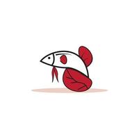 modèle de logo de poisson. symbole de vecteur créatif