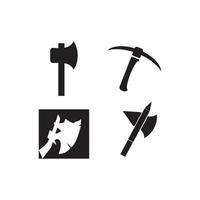 hache icône logo modèle vecteur icône illustration