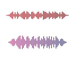 couleurs des ondes sonores vecteur