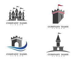 ensemble d'images de logo de château