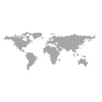 carte du monde de la technologie numérique voyage vecteur