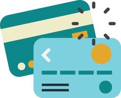 cartes de crédit et illustration de magasinage en ligne dans un style minimal vecteur