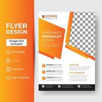 modèle de flyer entreprise et entreprise vecteur