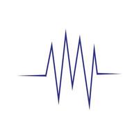 logo de musique d'onde sonore vecteur
