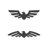 vecteur de modèle d'icône d'aile de faucon