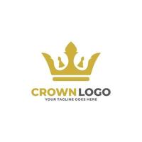 couronne logo design illustration vectorielle vecteur